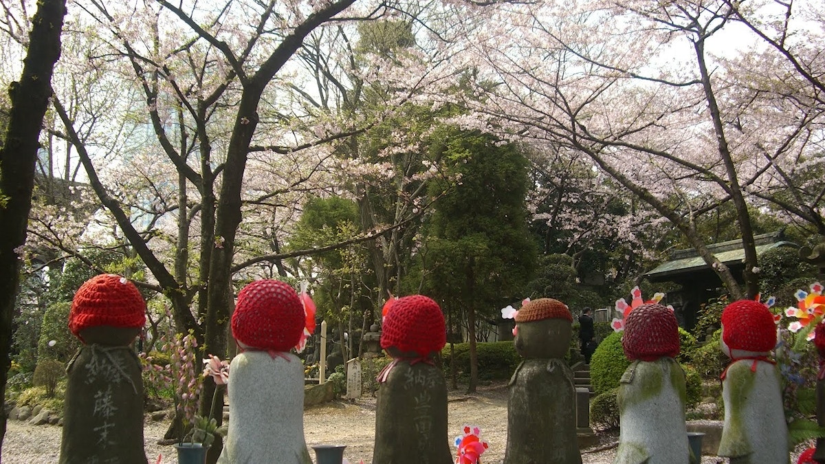 Cherry Blossom Statues