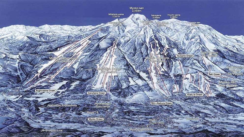 Myoko area map l