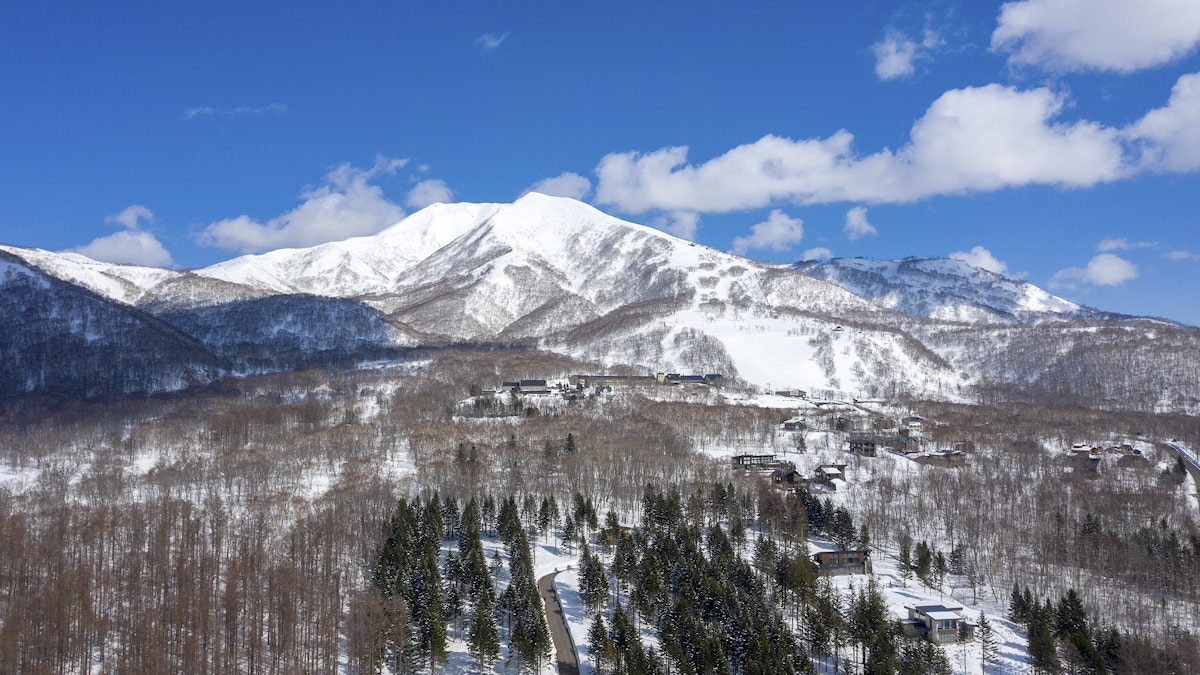 Drone Ski Mountain
