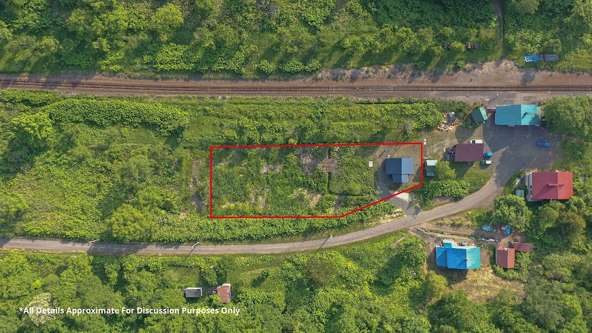 Hirafu Station Side Cottage Aerial Photo Boundary line 05 mtime20210621145950focalnone