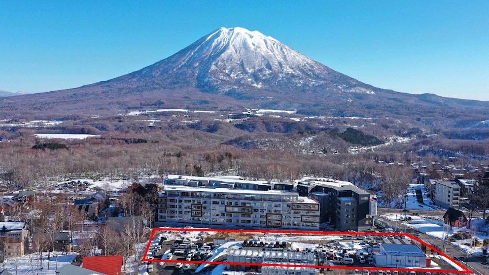 Upper Hirafu Alpine Views Aerial map Winter 19